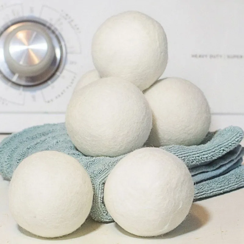 Wool Felt Dryer Balls Laundry Clean Balls Reusable Fabric Natural Organic Laundry Softener Felt Ball Drying Ball