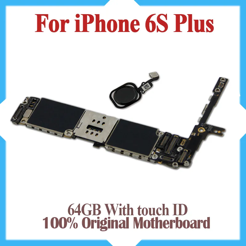 Placa base de 64 gb para iphone 6s plus con chips, placa base 100% original desbloqueada para iphone 6s plus con identificación táctil, buen funcionamiento
