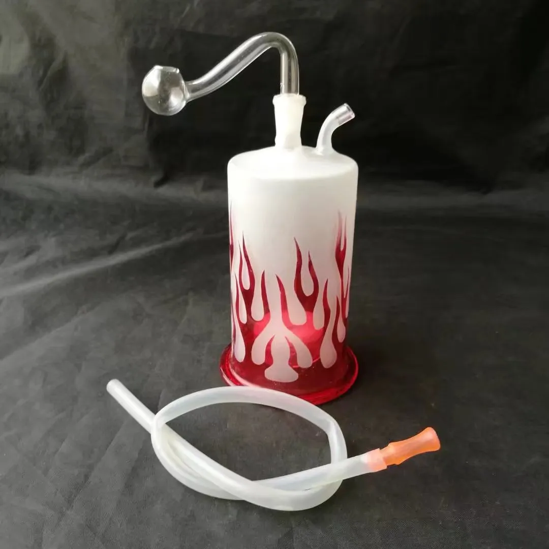 Bouteille d'eau de feu Blaze Bangs en verre en gros Brûleur à mazout Conduites d'eau en verre Plates-formes pétrolières Plates-formes de fumer
