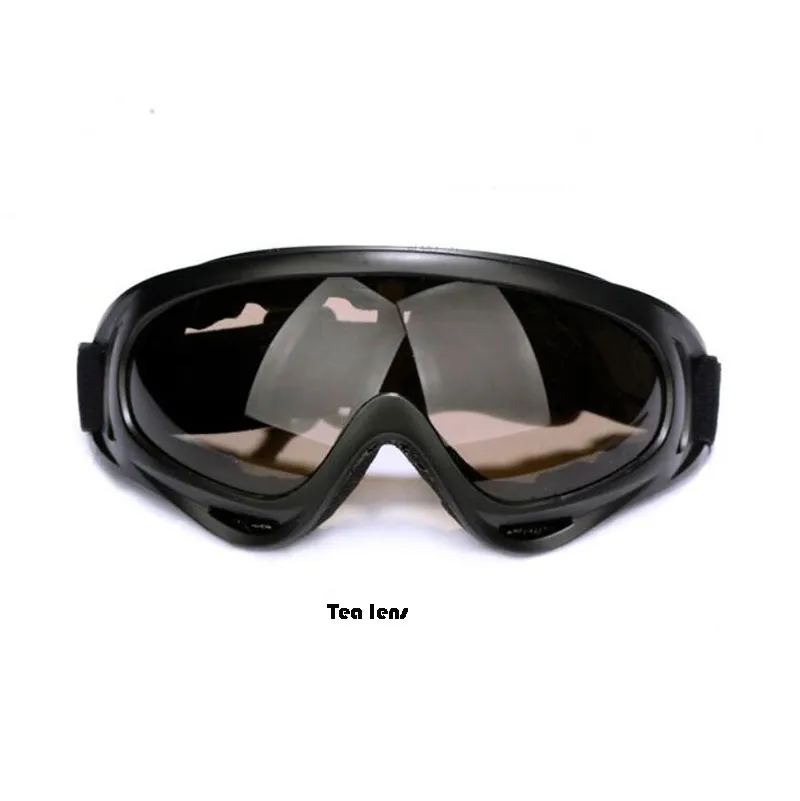 X400 UV lunettes de vélo tactiques Ski Ski lunettes de patinage lunettes de soleil coupe-vent anti-poussière avec sangle élastique lunettes de cyclisme A3653995306