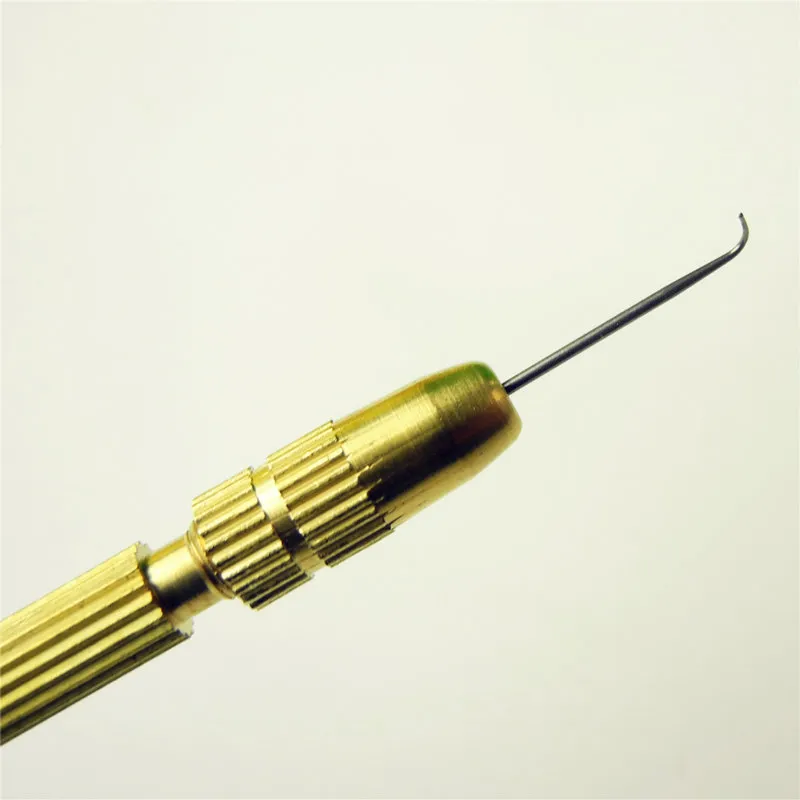 3 Size Ventilating Needles1-2,2-3,3-4+1 Brass Holder Make/Making Lace Wigs Toupee Hairpiece Wig Knotting Hook Sets