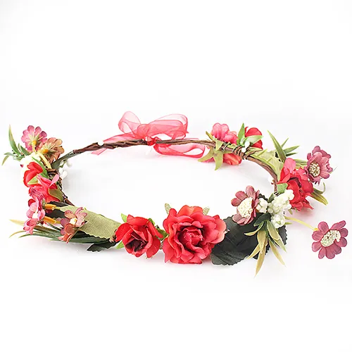 Fascia Per Capelli Con Fiori Di Rosa In Tessuto, Giallo, Accessorio Per Matrimonio E Festa, Taglia Unica Comoda