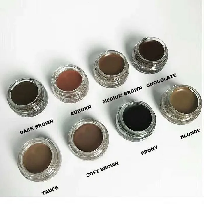 Stock Eyebrow Enhancers Pomade Medium Brown 방수 메이크업 눈썹 4G 금발 / 초콜릿 / 다크 브라운 / 흑단 / 어번 / 중간 브라운 / 탈펫