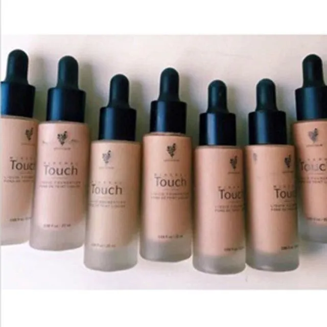 In Stock! Younique Touch Liquid Foundation Moisturizer Facial Basic Make Up Fluid Foun Powder Quality Soft Colors 20ml 