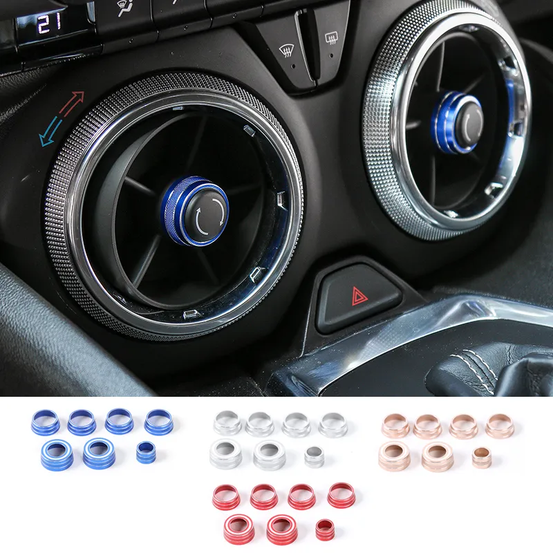 Aluminiumlegering dashboard paneel decoratie ring voor chevrolet Camaro auto styling interieur accessoires