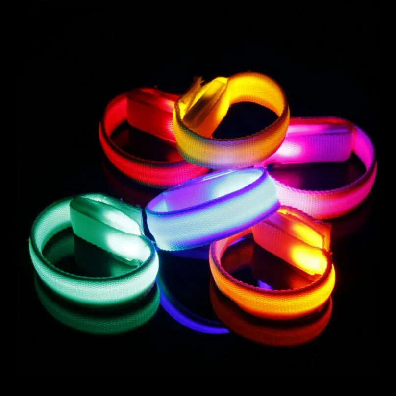 LED Bracelets Flashing Wristband Glowing Bicycle Running Gear for Event Party Concerts Bars Decoration LX3531
