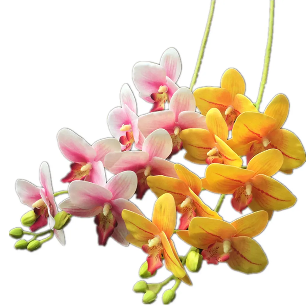 ريال اللمس فراشة الأوركيد زهرة وهمية cymbidium بو 3d الطباعة تأثير الفلينوبسيس الأوركيد العث السحلية للزهور الزخرفية الاصطناعية