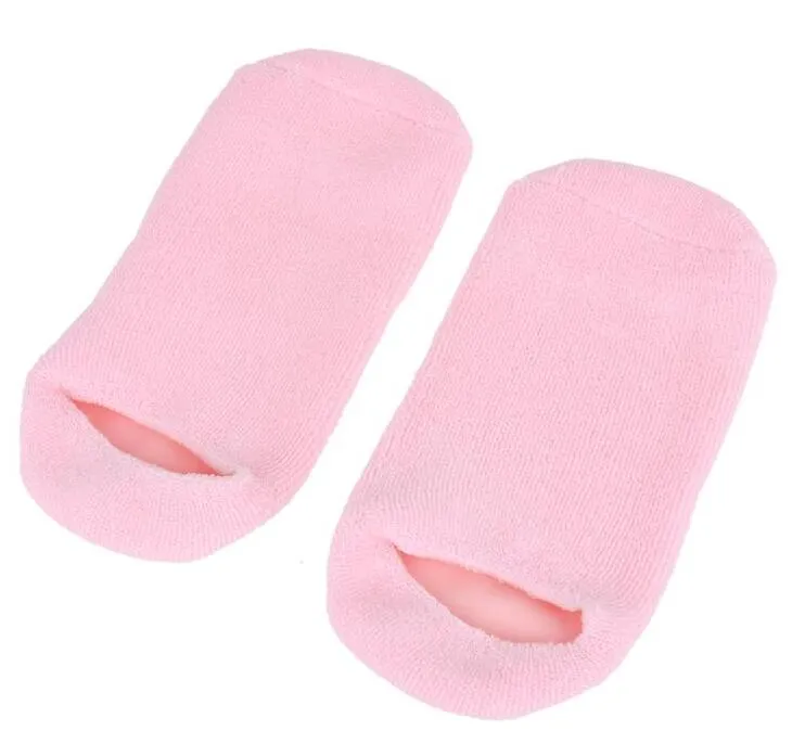 Reusable SPA Gel Moisturizing Socks Gloves Whitening Exfoliating Treatment Smooth Beauty Hand Mask Feet Care Silicone Sock Glove
