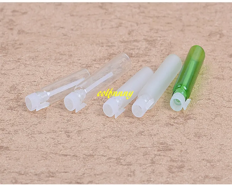 100st / parti 1ml 2ml Glass Trial Perfume Bottle Mini Provflaskor Flaskor Tom Laboratorievätska Fragrance Test Tube