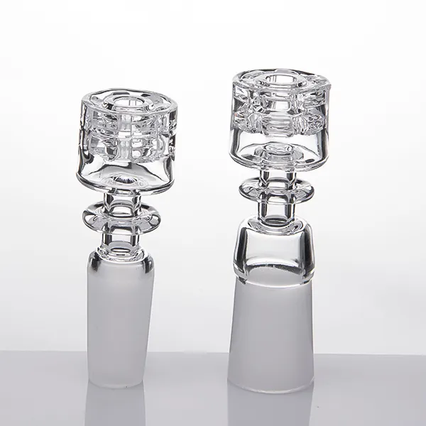 Accessoires pour fumeurs Clou sans dôme en quartz avec nœud en diamant avec joint mâle / femelle de 10/14 / 19 mm Setsmoking Bong Dab Rig SKGA500-Q-C SKGA409-Q-A