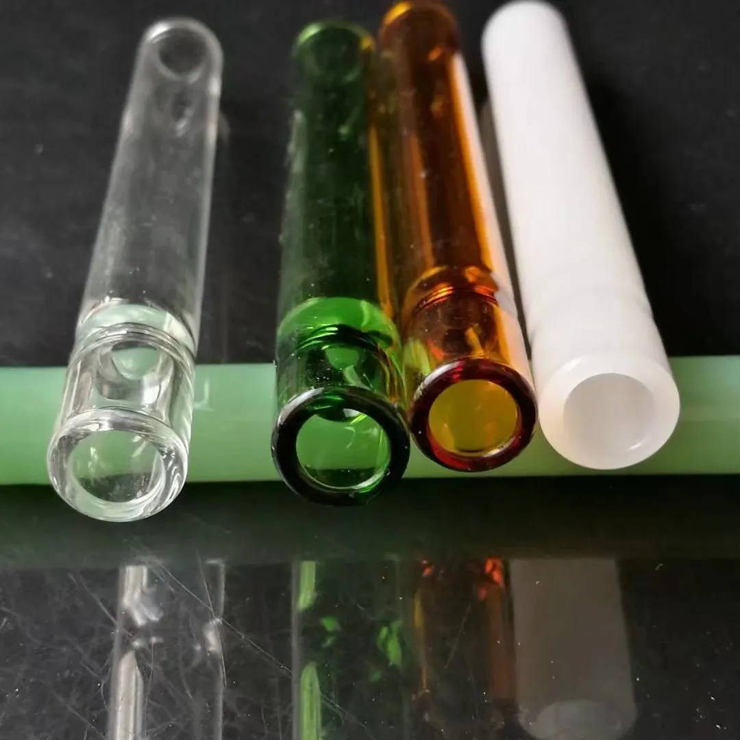 Neue Farbe Glas Saugmund Großhandel Bongs Ölbrenner Rohre Wasserpfeifen Rigs Rauchen