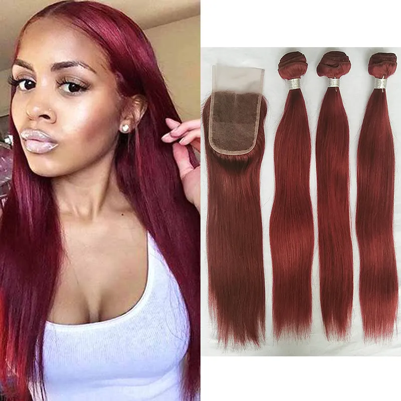 Red on sale weave hair