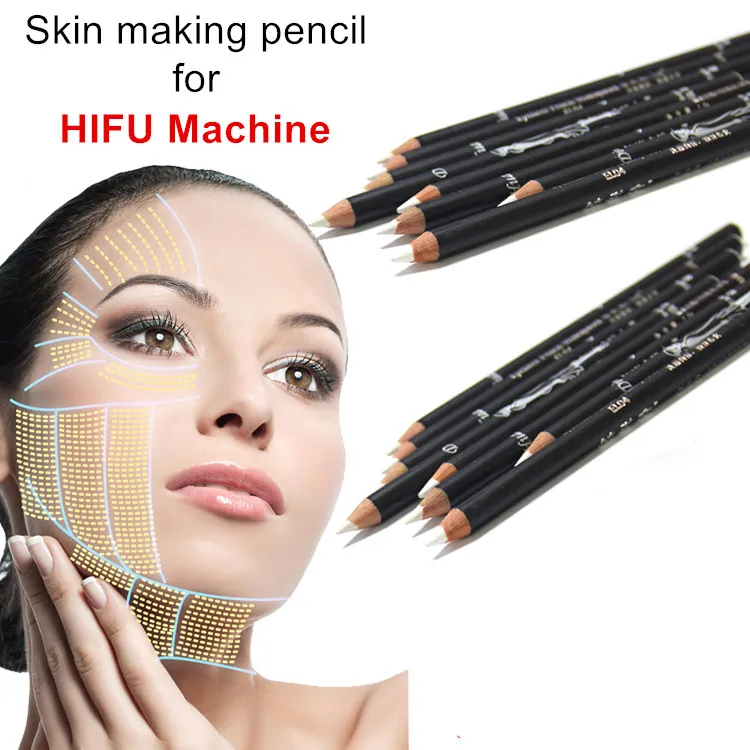 White Marking Pencil For High Intensity Focused Ultrasound HIFU Lifting