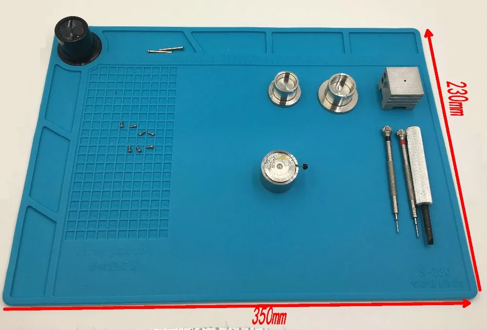 33cm x 23cm relógio reparar trabalho de trabalho resistente ao calor esteira antiderrapante ferramenta de relógio para relojoeiro