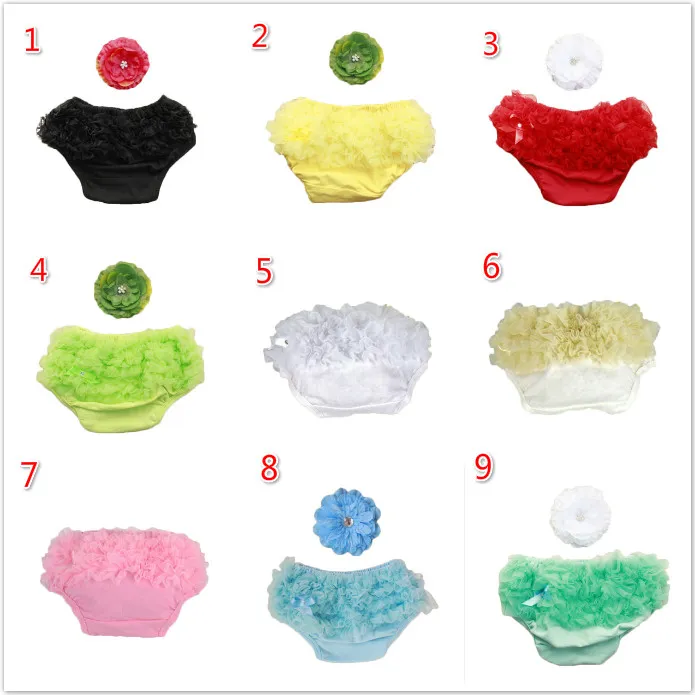 Baby meisjes pp shorts 15 kleuren hoge kwaliteit katoen pure kleur slips gaas baby grote PP broek foto jurken baby slipje