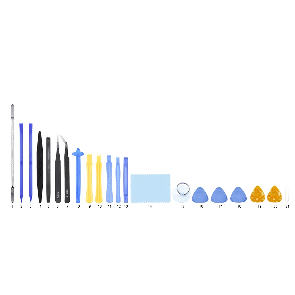 21-in-1 Handy-Reparatur-Werkzeug-Set, Spudger-Hebel-Öffnungswerkzeug-Set für iPhone, iPad, Samsung, Handy-Handwerkzeug-Set