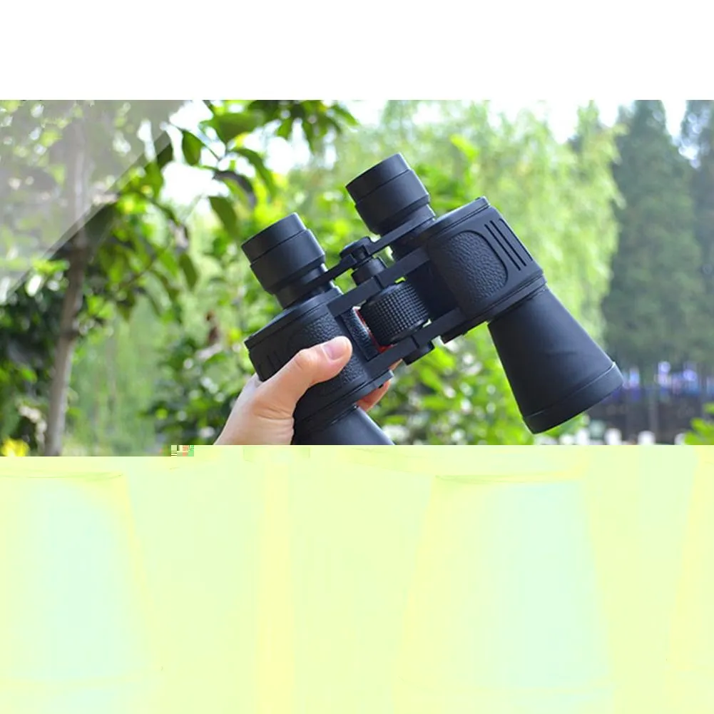 LumiParty 10X50 Potente Binóculos Grande Angular Zoom Porro Prism Telescópio Para Passeios Turísticos Ao Ar Livre Caça Frete Grátis