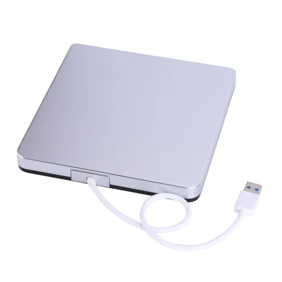 Freeshipping USB 3.0 Graveur de lecteur DVD / CD-RW externe Pilote portable mince pour MacBook Ordinateur portable PC Netbook Taux: jusqu'à 5 Gbps