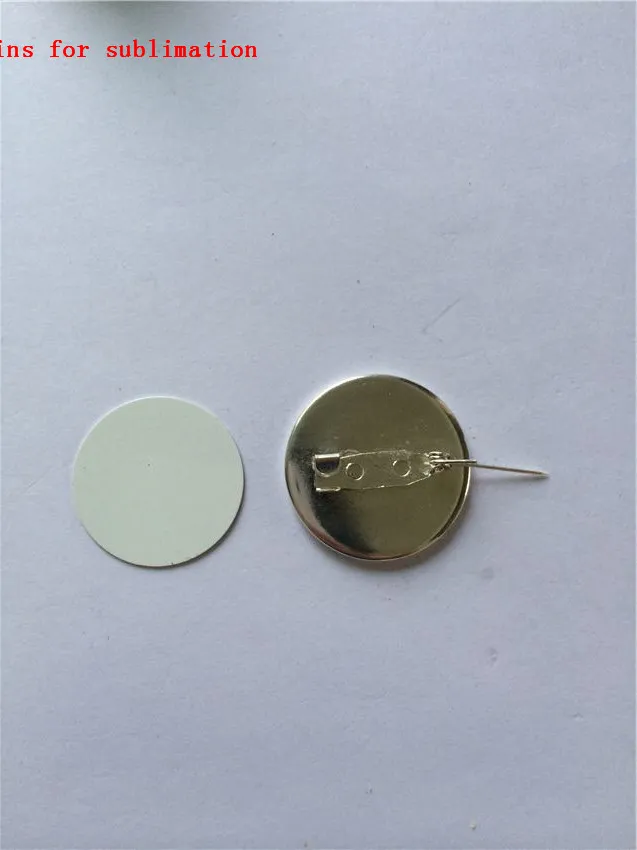 nieuwe stijl blanco pins voor sublimatie pin broche voor warmteoverdracht afdrukken blanco vrouwen pins broches DIY verbruiksartikelen materiaal 07312478060