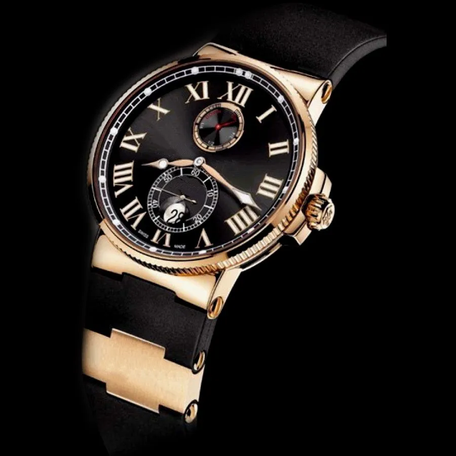 Top verkopen man horloge zwart gezicht roestvrij staal automatisch uurwerk herenpolshorloge mechanische horloges UN10291J