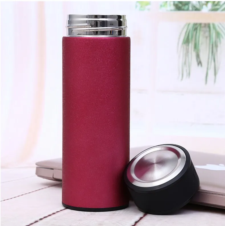 Thermos da 450 ml Boccetta vuoto Tazza da viaggio ufficio Tazza da caffè in acciaio inossidabile a doppia parete Regalo feste d'affari