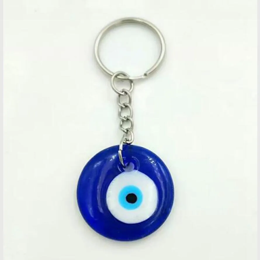 Bijoux fantaisie style mixte verre bleu turc mauvais œil pendentif porte-clés porte-bonheur amulette de voiture décoration Turquie Kabbale-2300l