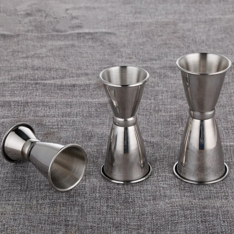 S/M/L stainless Steel Double Jigger Shot Drink Measure Cup Cocktail Drink wine bar shaker ounce double cup