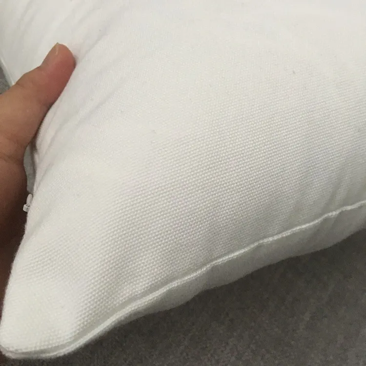 16quotx16quot white polyester pillow case pure white pillow cover blank 100 polyester canvas cushion cover for sublimation4549940