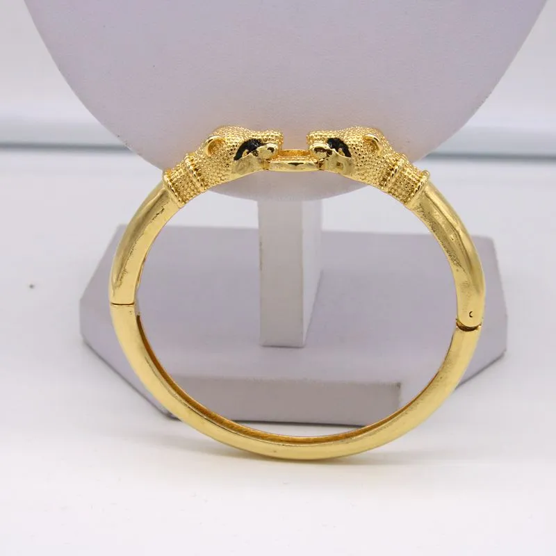 Pulseiras femininas com punho de ouro amarelo 18K joias 1811