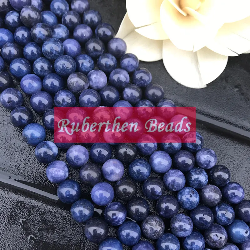 NB0044 Wholesale Trendy Natural Stone Blue Sodalite Jasper Beads Natural Stone Loose Bead 4/6/8/10 mm Round Beads for Making Jewelry