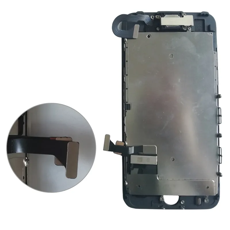 Eenvoudige installatie Vervanging LCD-touch voor iPhone 7 Scherm Digitizer Display met camera aan de voorkant van de nabijheidssensor, oorluidspreker, tool