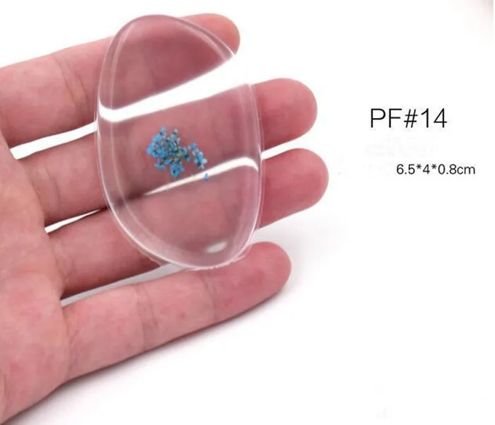 최고의 매끄러운 라텍스 프리 메이크업 실리콘 스폰지 젤리 크리스탈 파운데이션 퍼프 투명한 Silisponge 블렌더 세트