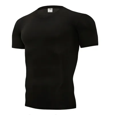 Un homme qui pratique des vêtements ajustés. Tissu respirant à séchage rapide, t-shirt de vêtements de fitness en cours d'exécution