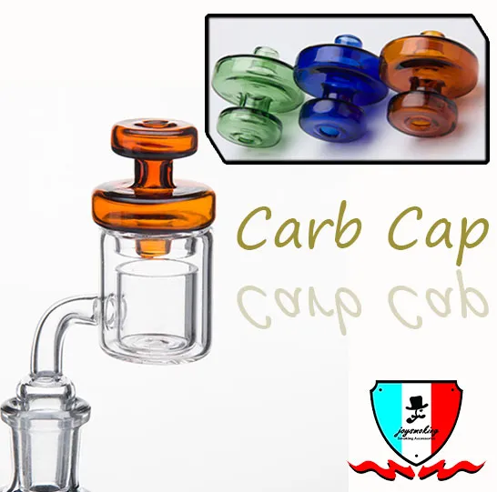 Kolorowe szklane bubble Carb Cap akcesoria do palenia Uniwersalna kopuła do rur wodnych DAB Środki olejowe Quartz Banger Paznokcie