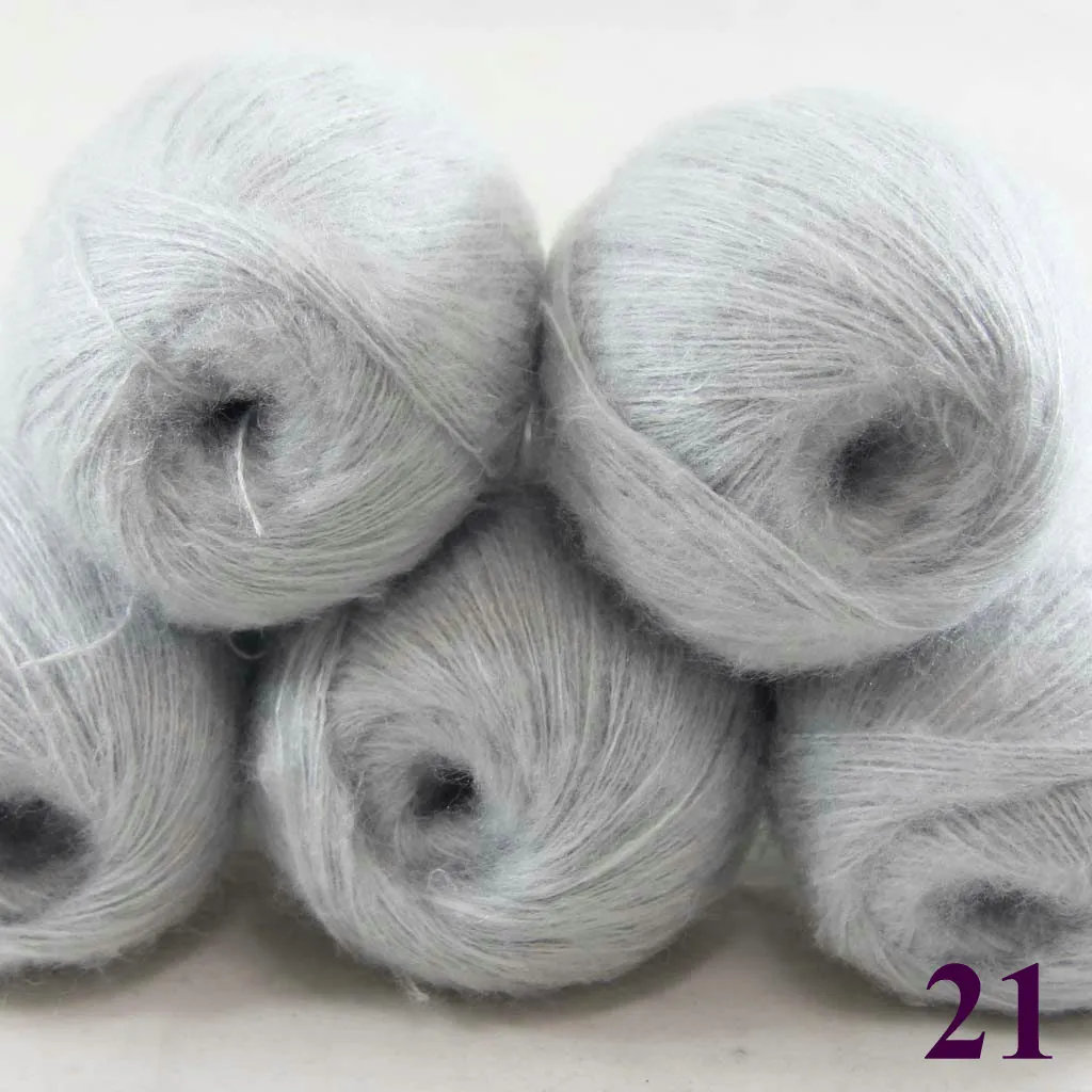 5 Gomitoli X 50 G Lussuoso MOHAIR 50% Cashmere 50% Seta Filato A Mano  Maglieria Più Colori Tra Cui Scegliere Argento 290 283n Da 27,77 €