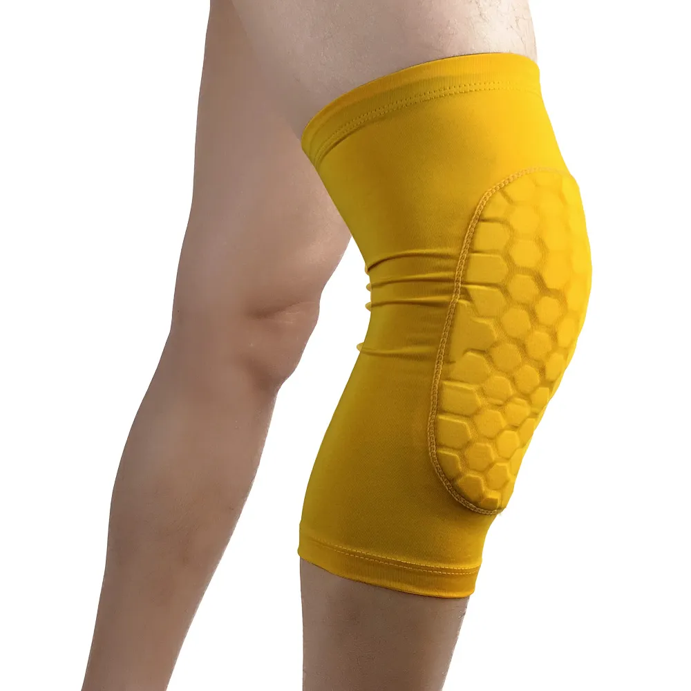 Jambières à Compression, couverture de sport, rembourrage du genou en nid d'abeille, Protection UV pour basket-ball, course à pied, nouvel arrivage