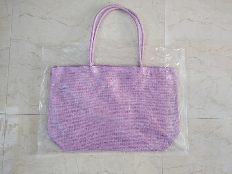 Kadınlar Yaz Straw Örgü Omuz Kılıf Alışveriş Lady Plaj Çantası Çanta Çanta Saman Omuz Tote Shopper Çantalar 17 renkler