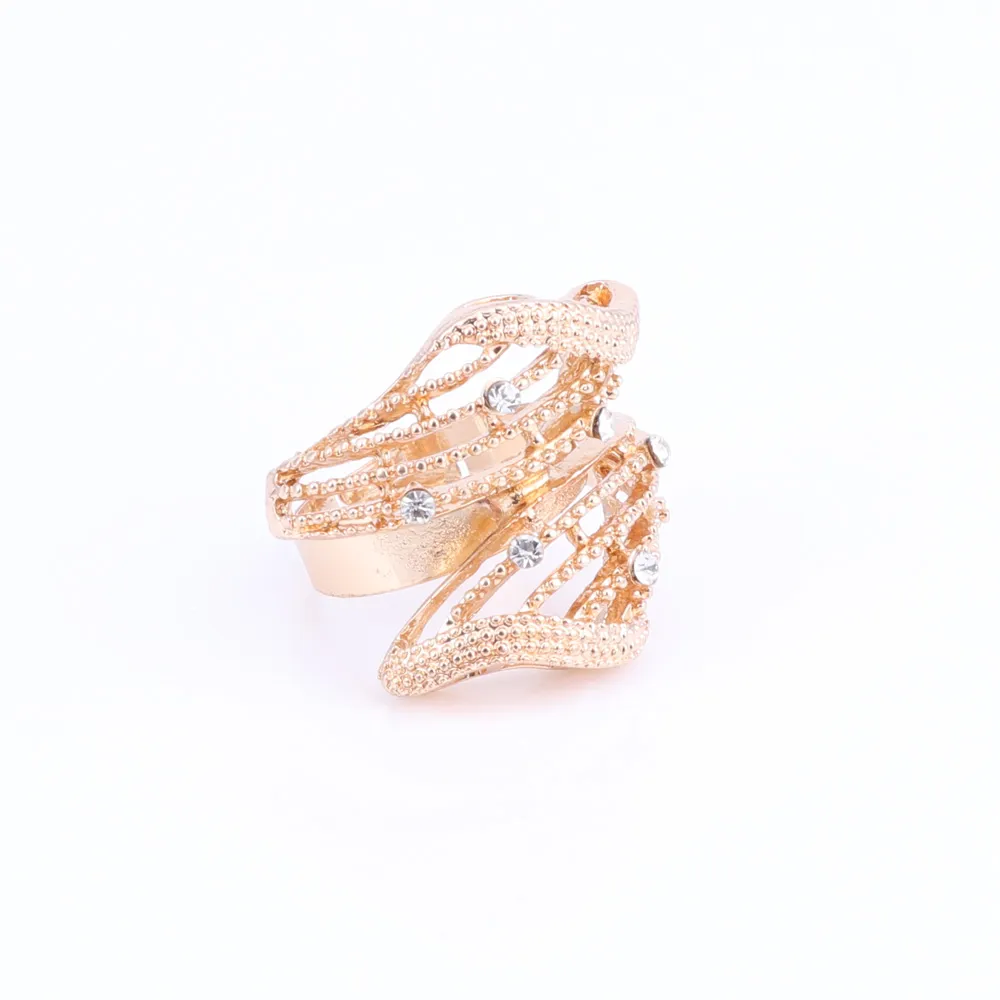 Mode-Schmuck-Set Nigeria Dubai Gold-farbe Kristall Schmuck Hochzeit Halskette Ohrringe Set Afrikanische Perlen Schmuck Sets