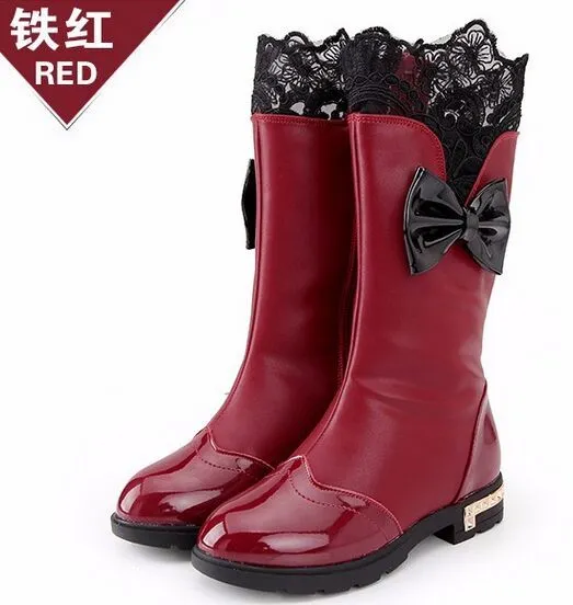 Nuevo Invierno Negro Botas Altas De Las Niñas Rhinestone Arco De Los Niños  Botas De Nieve De Bebé Niño Zapatos Niños Acuden Botas De Cuero 03 ¡En  oferta! \\ Descuentos | www.pronorchile.cl