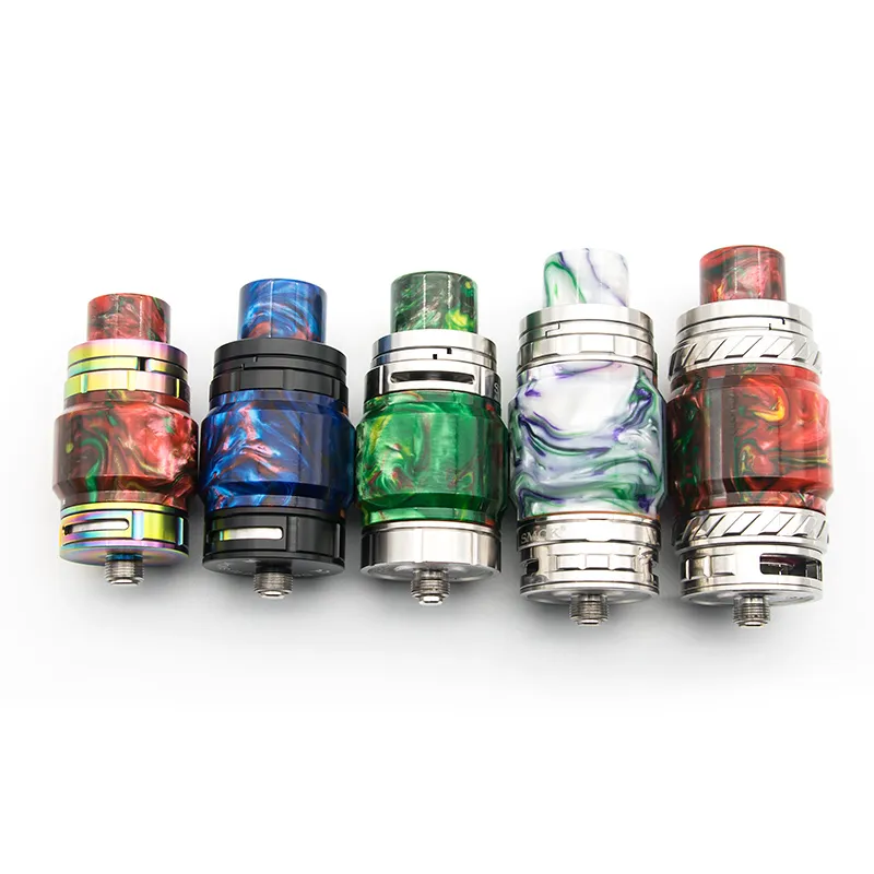 Kit de resina de substituição de 9 estilos Conjunto de lâmpadas de expansão de extensão de gordura com tampas de tubo de resina e ponta de gotejamento para TFV8 Big Baby X Prince Reload CP RTA