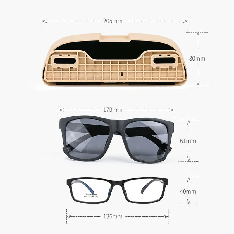 자동차 스타일링 스티커 선글라스 보관 케이스 홀더 BMW 1 3 5 7 시리즈 X1 x3 x5 x6 F30 F31 F34 E90 E92 F10 F18 F11 F07 GT Z4 F15 F16 F25 E60 E61