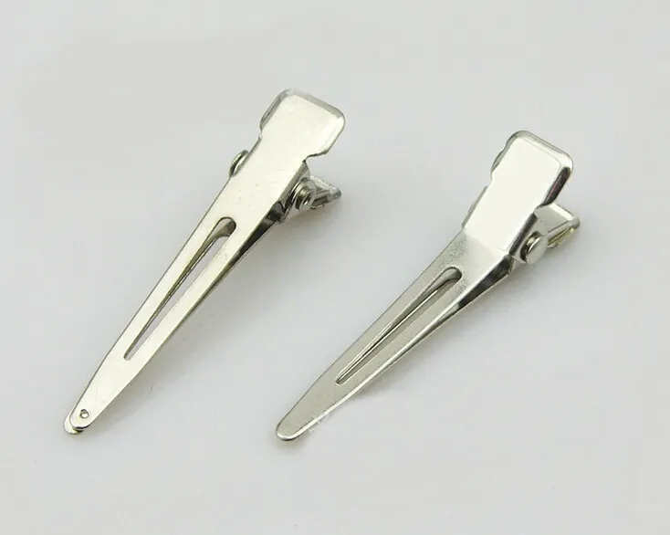 20 sztuk 45mm Silver Pinch Alligator Włosy Klipy Metalowe Hairpins Barrettes DIY Single Pradze Klips Do Włosów No Teech Biżuteria Akcesoria FJ3216