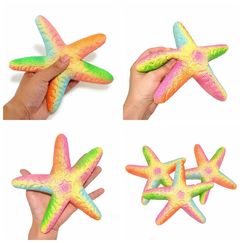 Étoile De Mer Articulée Anti-stress - Jouet Sensoriel à Presser, Joints Mobiles, Impression 3D, Décoration Colorée - 14 Cm