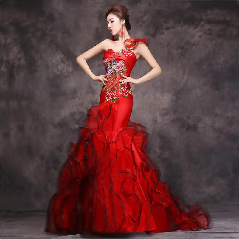 open lace back dress Strong Feelings Red Satin Maxi Dress – Shop the Mint main image 1