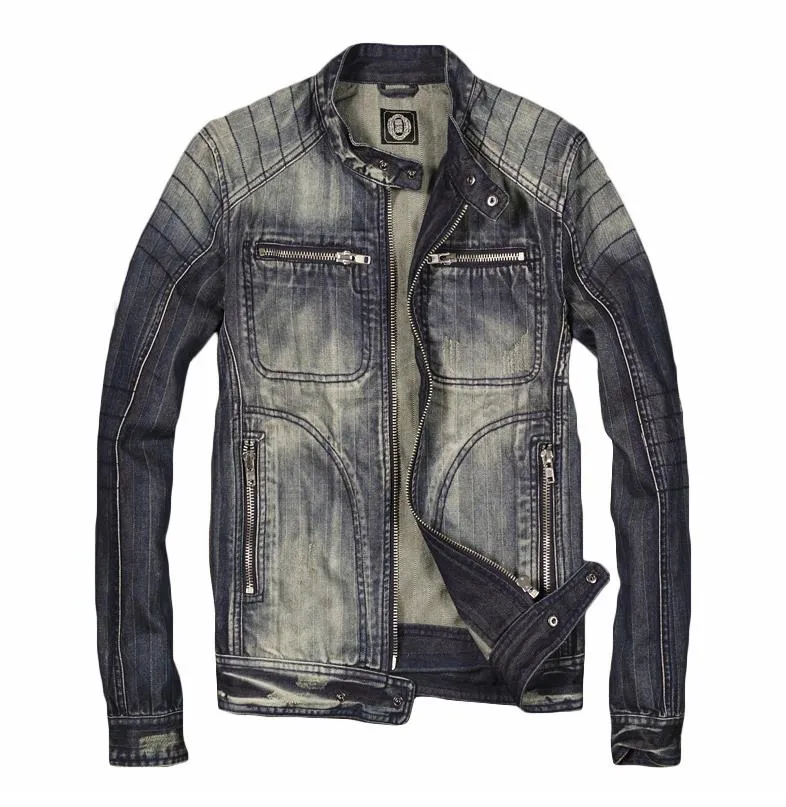Giacca jeans hotsell moto uomo