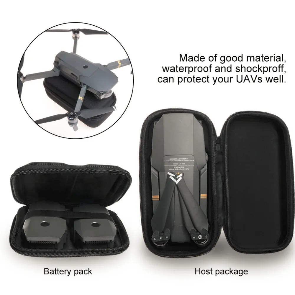 Freeshipping Portable Hardshell Transmitter Arrangör Förvaringslåda och Drone Body Hus Bag Skyddsväska för Dji Mavic Pro