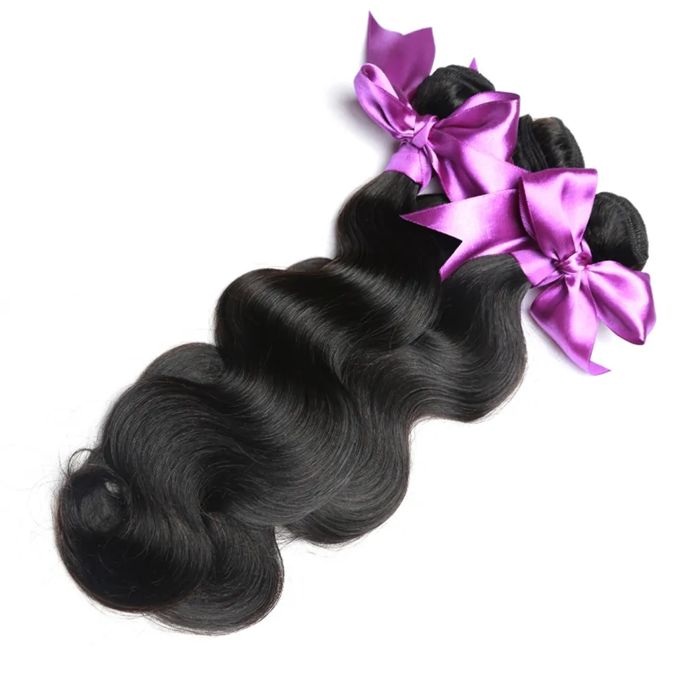 Brazilain 13x4 öra till öra spets frontlås med buntar Brazilain Body Wave Virgin Human Hair Weave Extensions with Lace Frontal