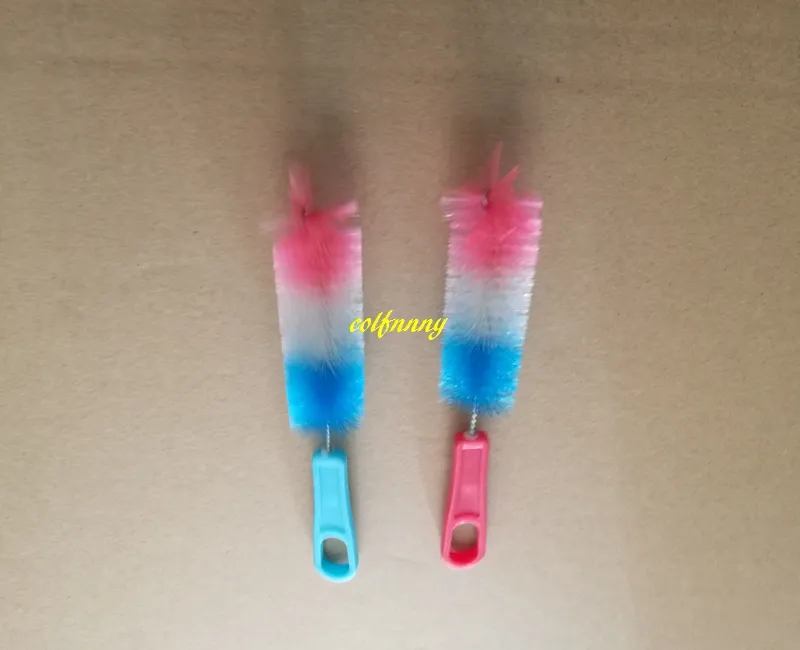 150*70*28mm brosse de nettoyage en Nylon coloré pour bébé biberon bec Tube verre tasse brosses B53101