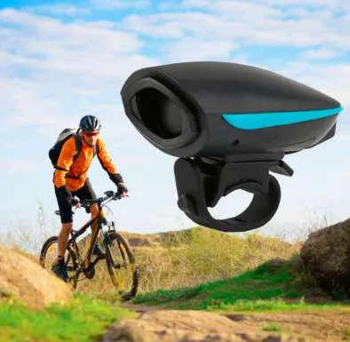 Nuovo Campanello Elettrico Impermeabile per Bicicletta MTB, Ricaricabile USB, per Monopattino Elettrico, Allarme per Manubrio Bici