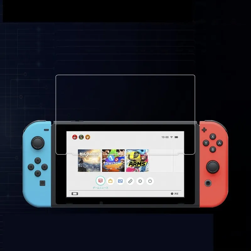 ニンテンドースイッチの強化ガラスHDアンチスクラッチスクリーンプロテクター/ロット